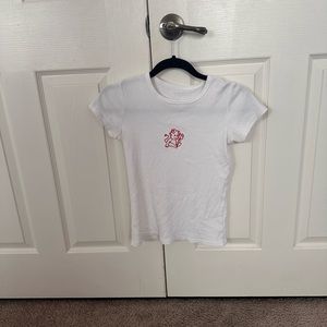 brandy melville embroidered devil tee